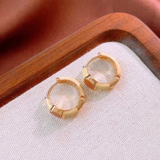 Color Block Versatile Heart Earrings