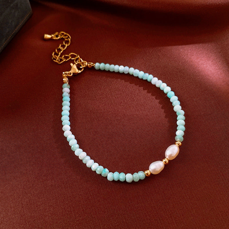 Faux Pearl Decor Classic Beading Bracelet