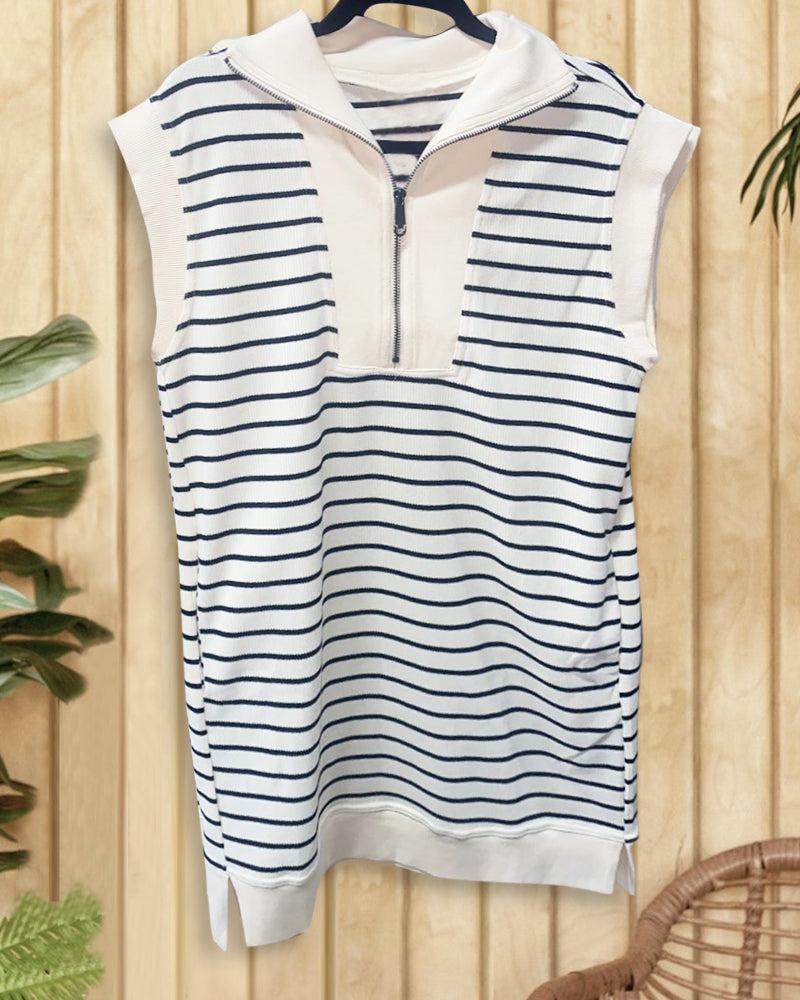 Striped Patchwork Classic Casual Wear Mini Dress