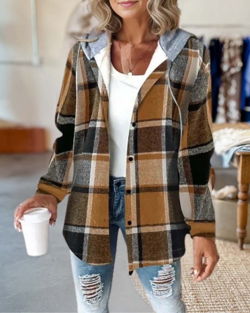 Vintage Large Plaid Jacket