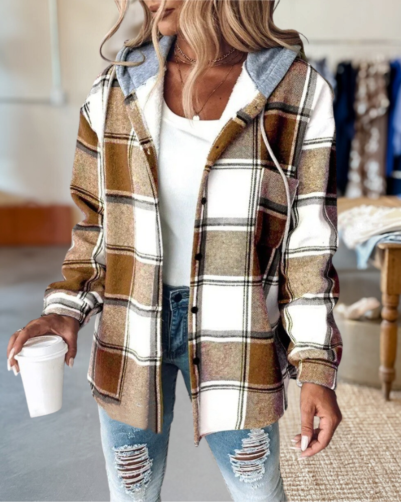 Vintage Large Plaid Jacket