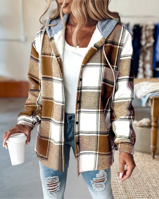 Vintage Large Plaid Jacket