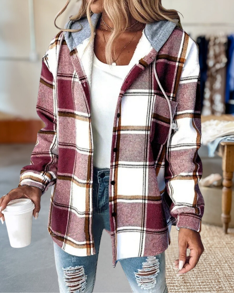 Vintage Large Plaid Jacket