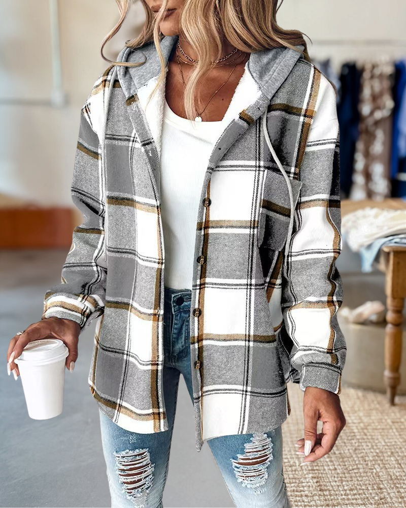 Vintage Large Plaid Jacket