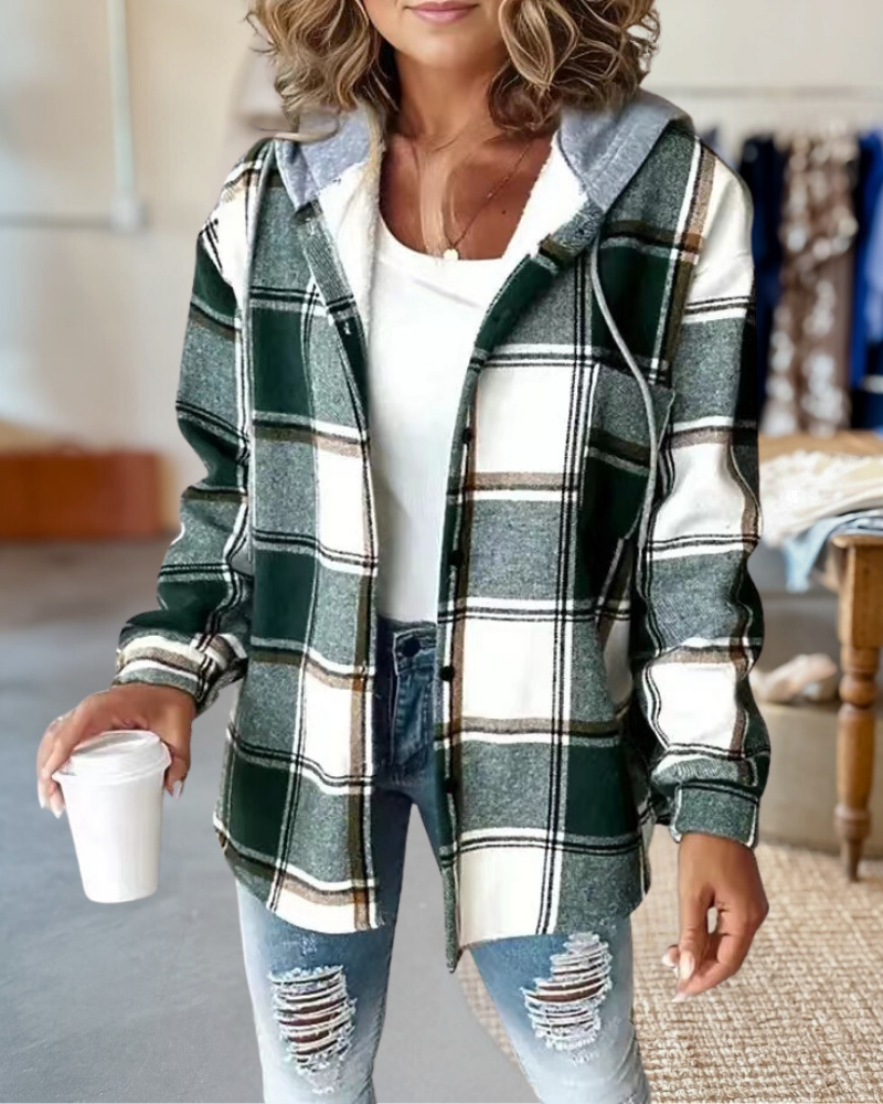 Vintage Large Plaid Jacket