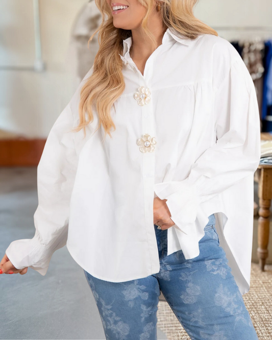 Julie White Long Sleeve Top