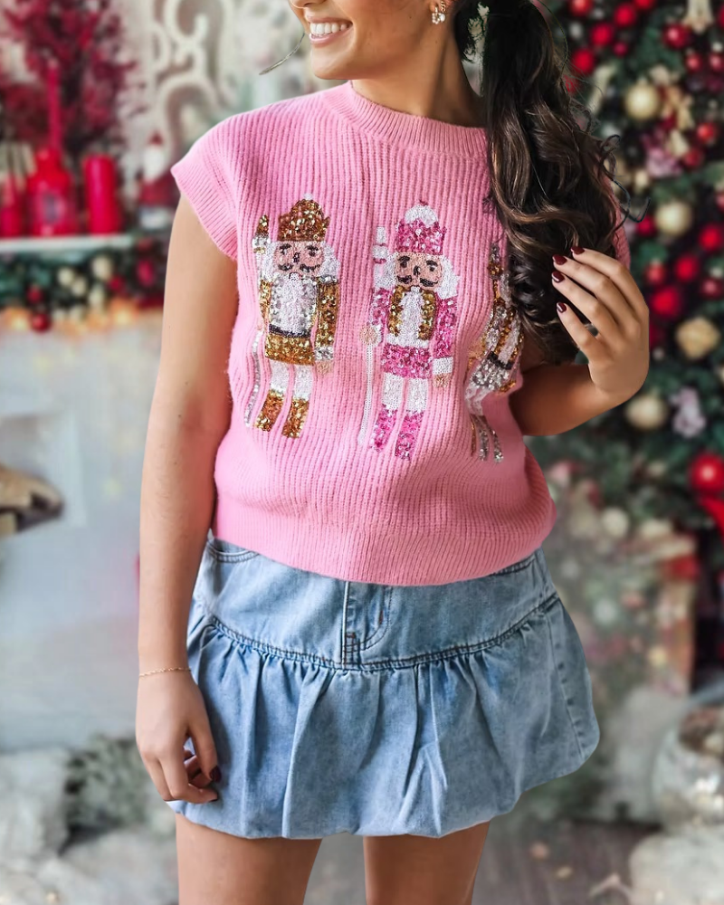 Christmas Nutcracker Knit Vest