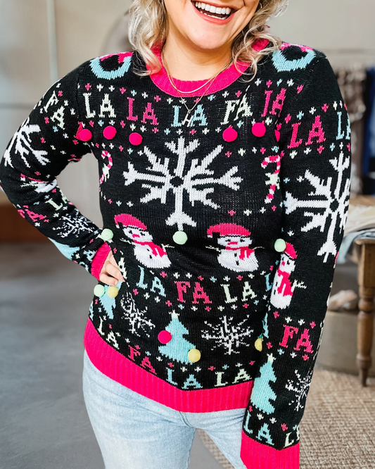 Snowman and Snowflake Sweater