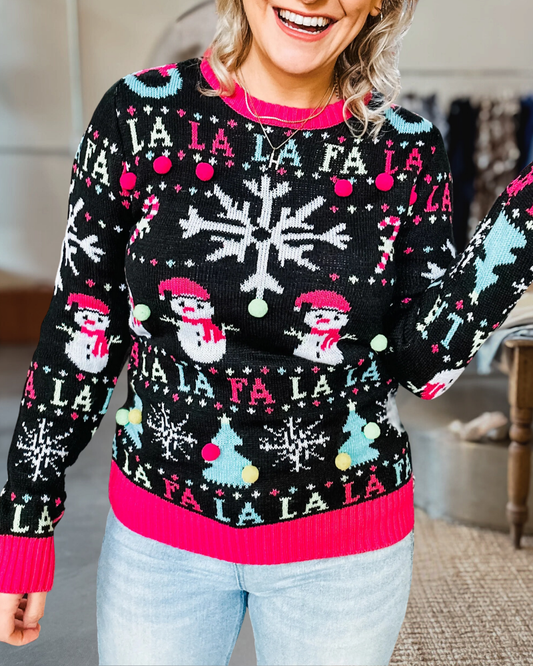 Snowman and Snowflake Sweater