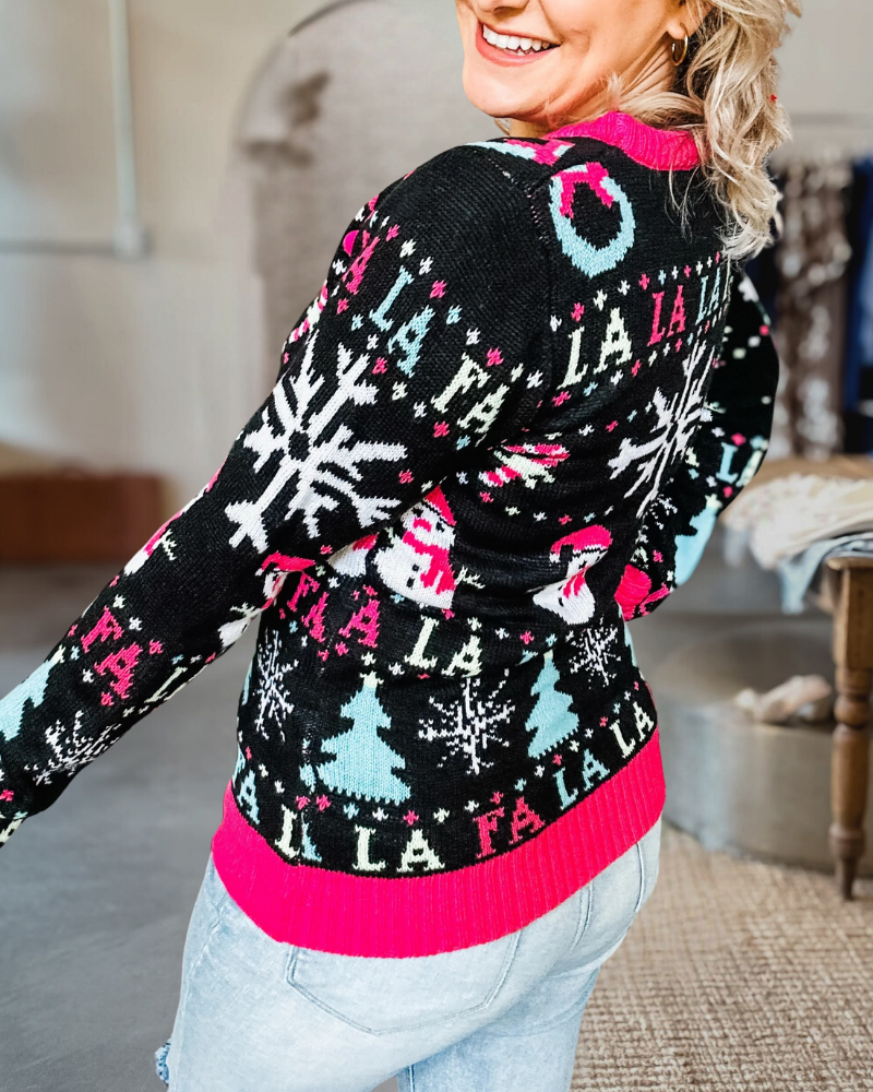 Snowman and Snowflake Sweater