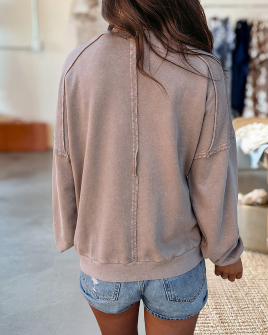 Peace Applique On-trend Round Neck Sweatshirt