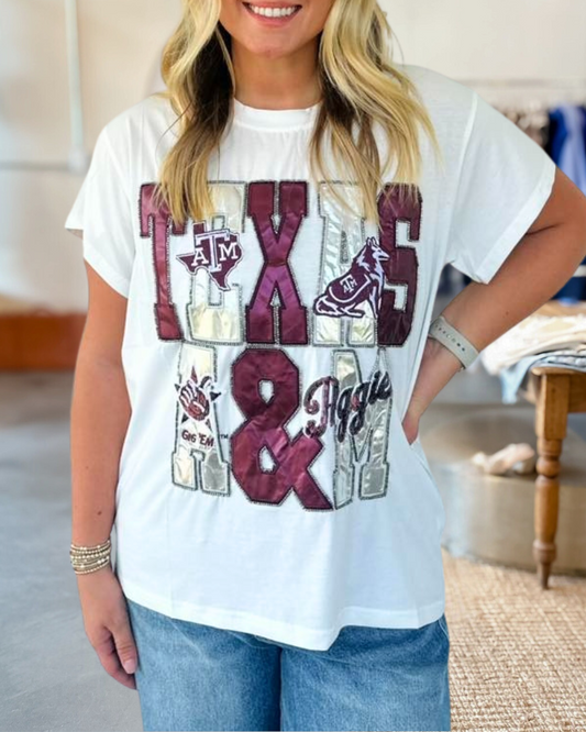 Texas A&M Printed Tee