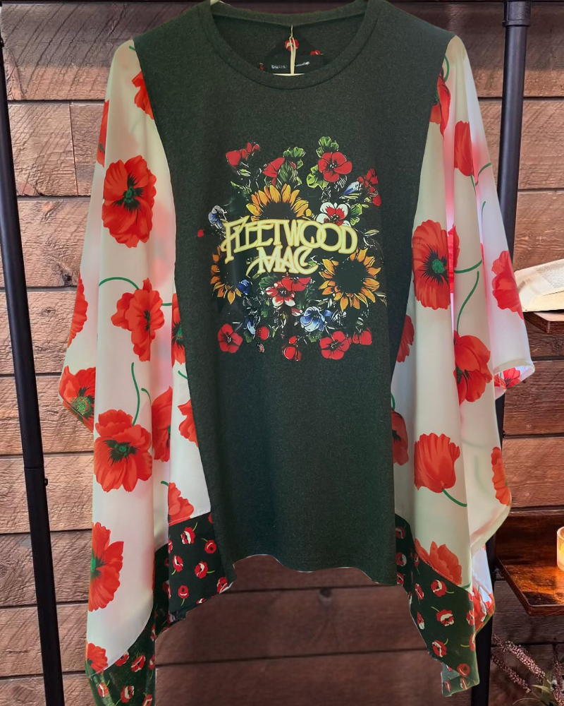 Fleetwood Mac Floral Print Top