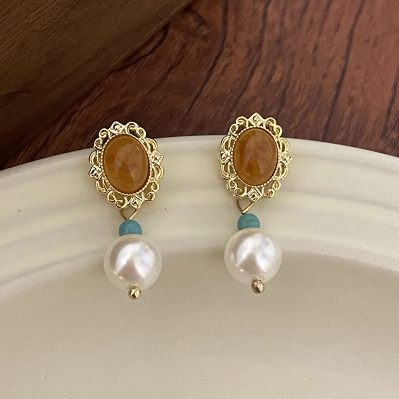 Crystal Decor Luxe Color Block Beaded Necklace & Earrings