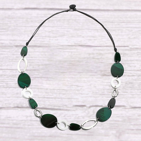 Multicolor Drop-shaped Acrylic Simple Hoop Necklace