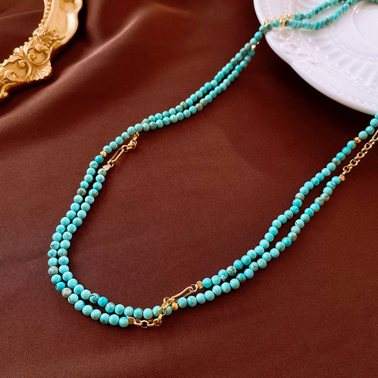 Hit Color Simple Beading Necklace