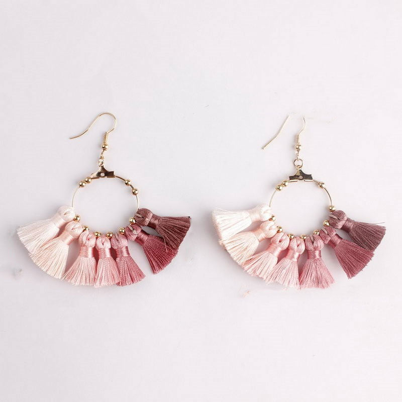 Bohemia Colorful Tassel Earrings