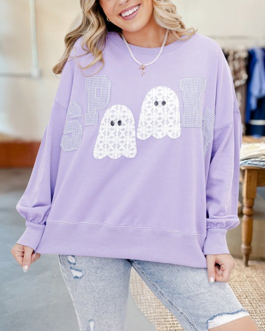 "Spooky" Ghosts Crew Neck Sweatshirt