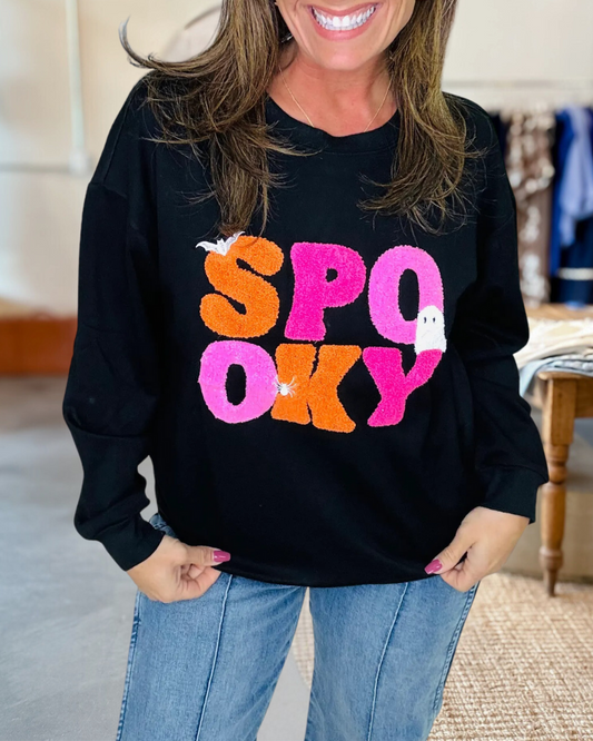 Plus/Reg Spooky Vibes Sweatshirt
