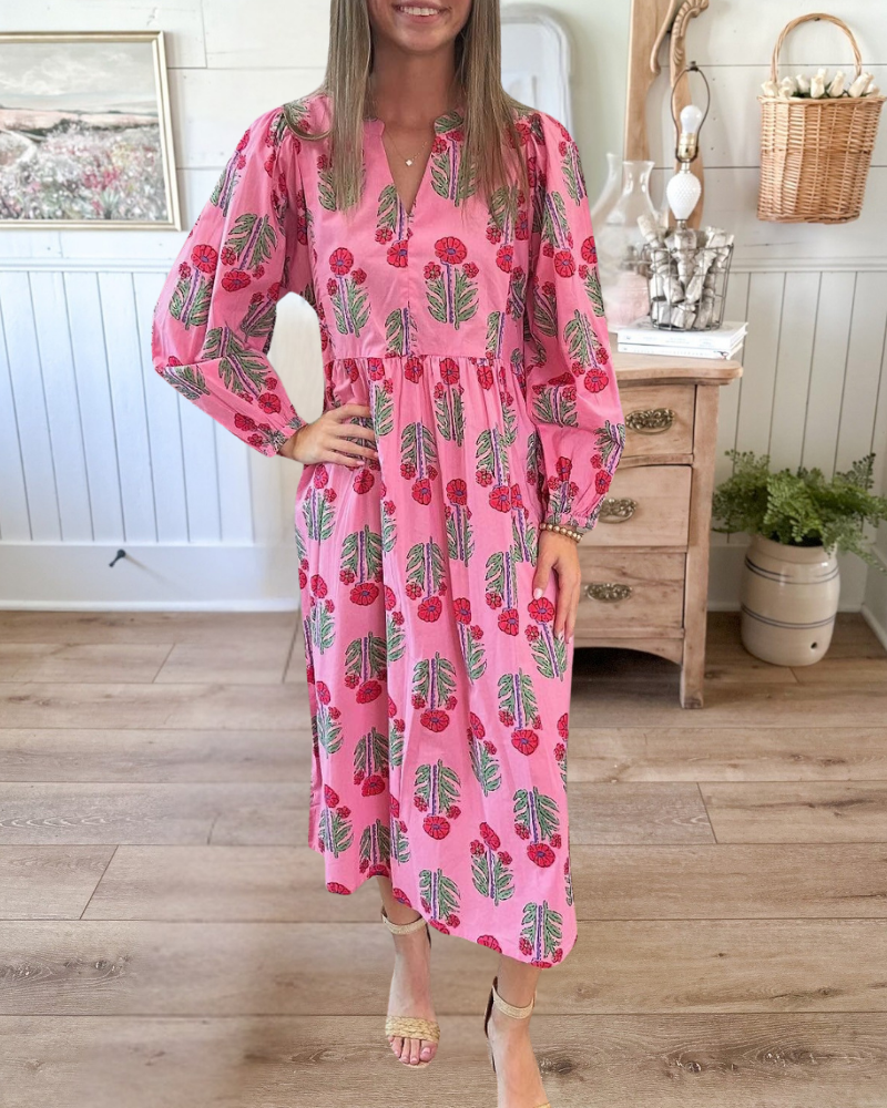 Tiered Silhouette Pippy Midi Dress