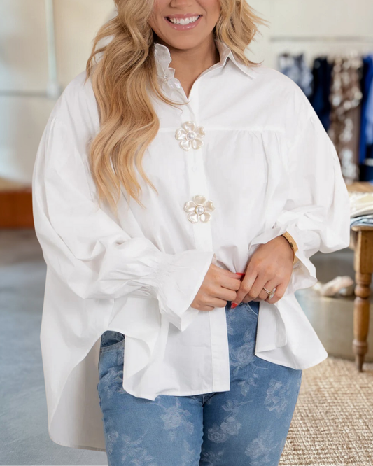 Julie White Long Sleeve Top