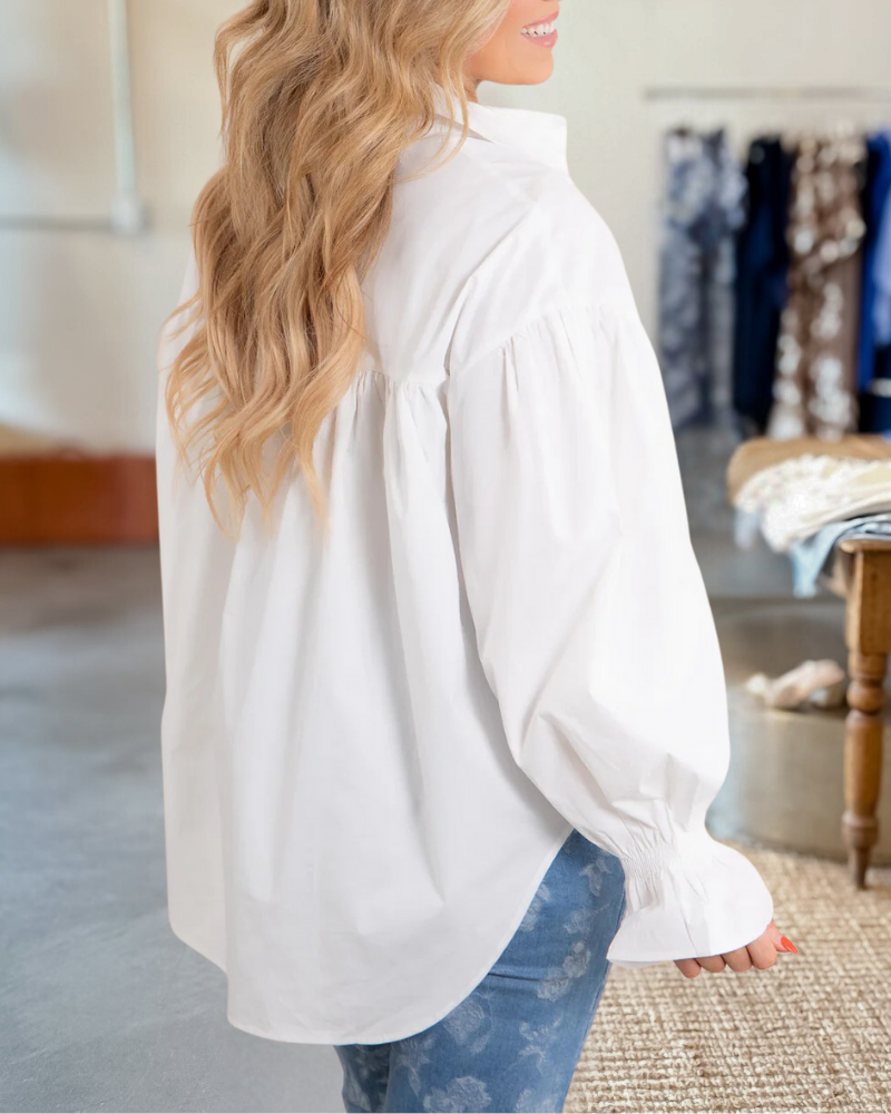 Julie White Long Sleeve Top