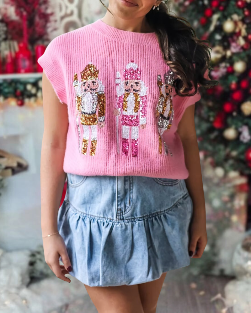Christmas Nutcracker Knit Vest