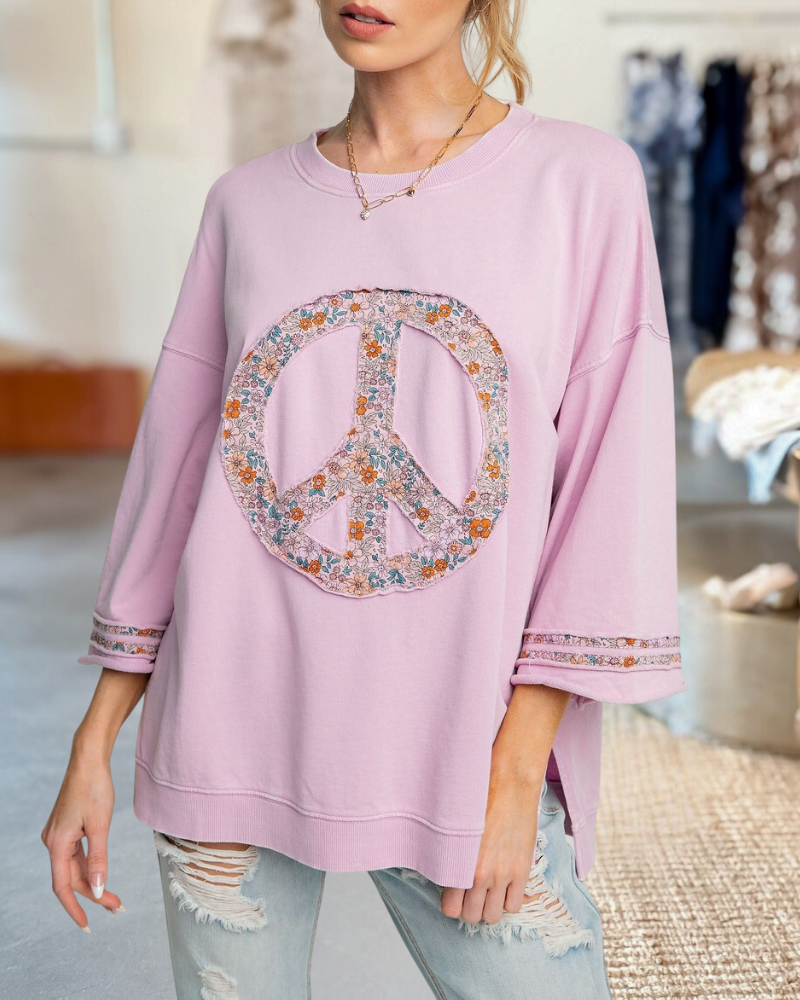 Cotton Candy Peace Sweatshirt