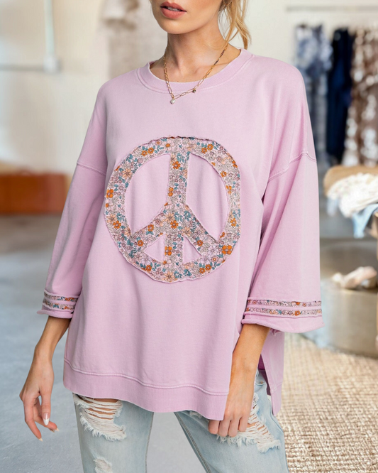 Cotton Candy Peace Sweatshirt