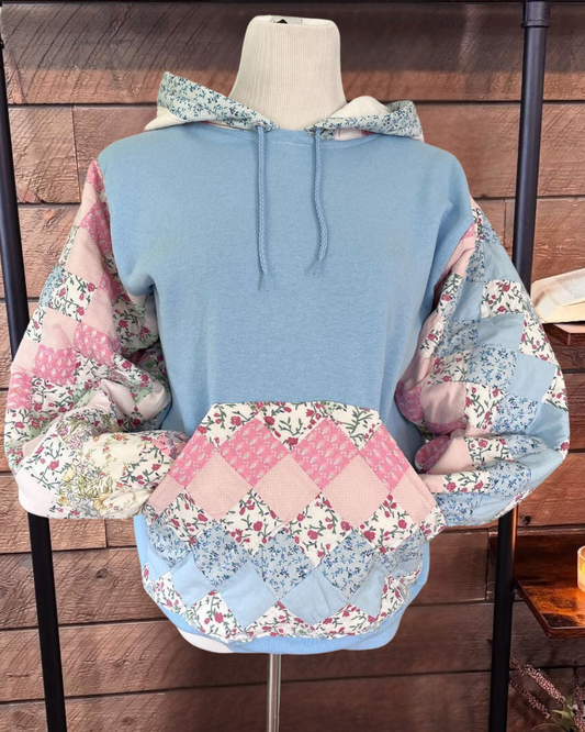 Floral Patchwork Hoodie