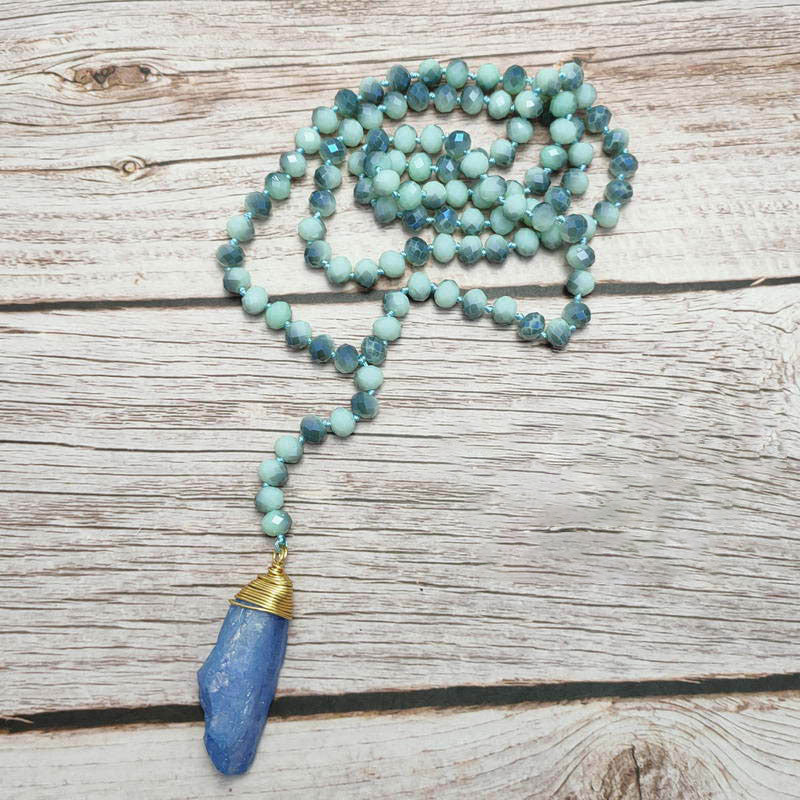 Crystal Glitter Modern Pendant Necklace