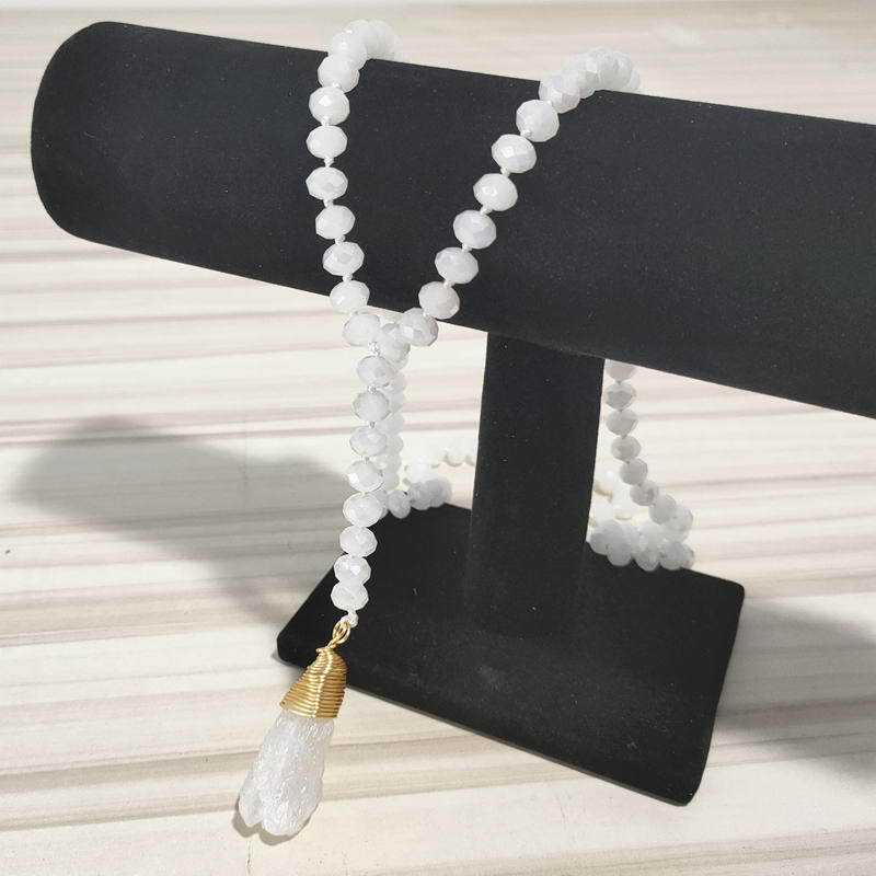 Crystal Glitter Modern Pendant Necklace